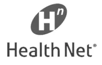 Health Net logo in Grey in Foot and Ankle Specialist Tarzana website