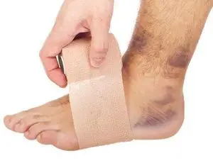 Wrapping for Ankle Fracture